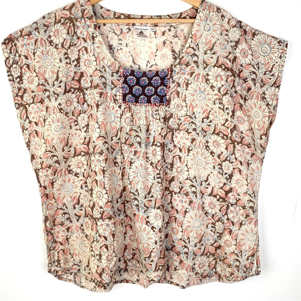 Marketplace Handwork of India Cotton Top